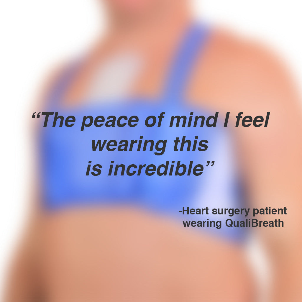 QualiBreath  sternum support gives peace of mind