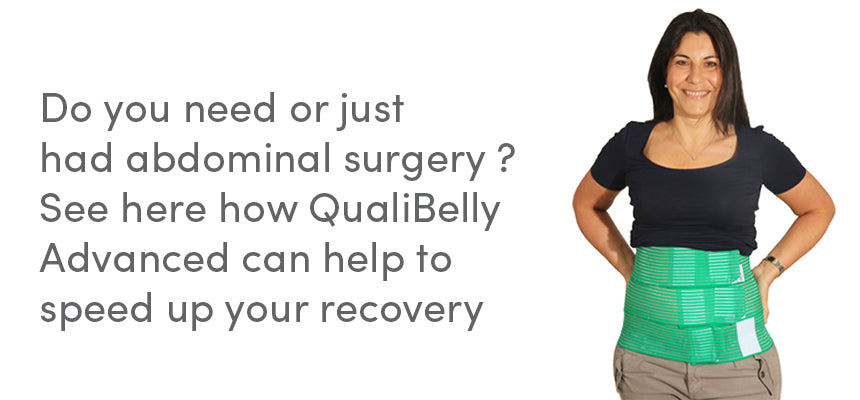 Do you need or just had abdominal surgery ? See here how QualiBelly Advanced can help to speed up your recovery