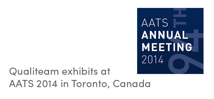 Qualiteam exhibits at AATS 2014 in Toronto, Canada